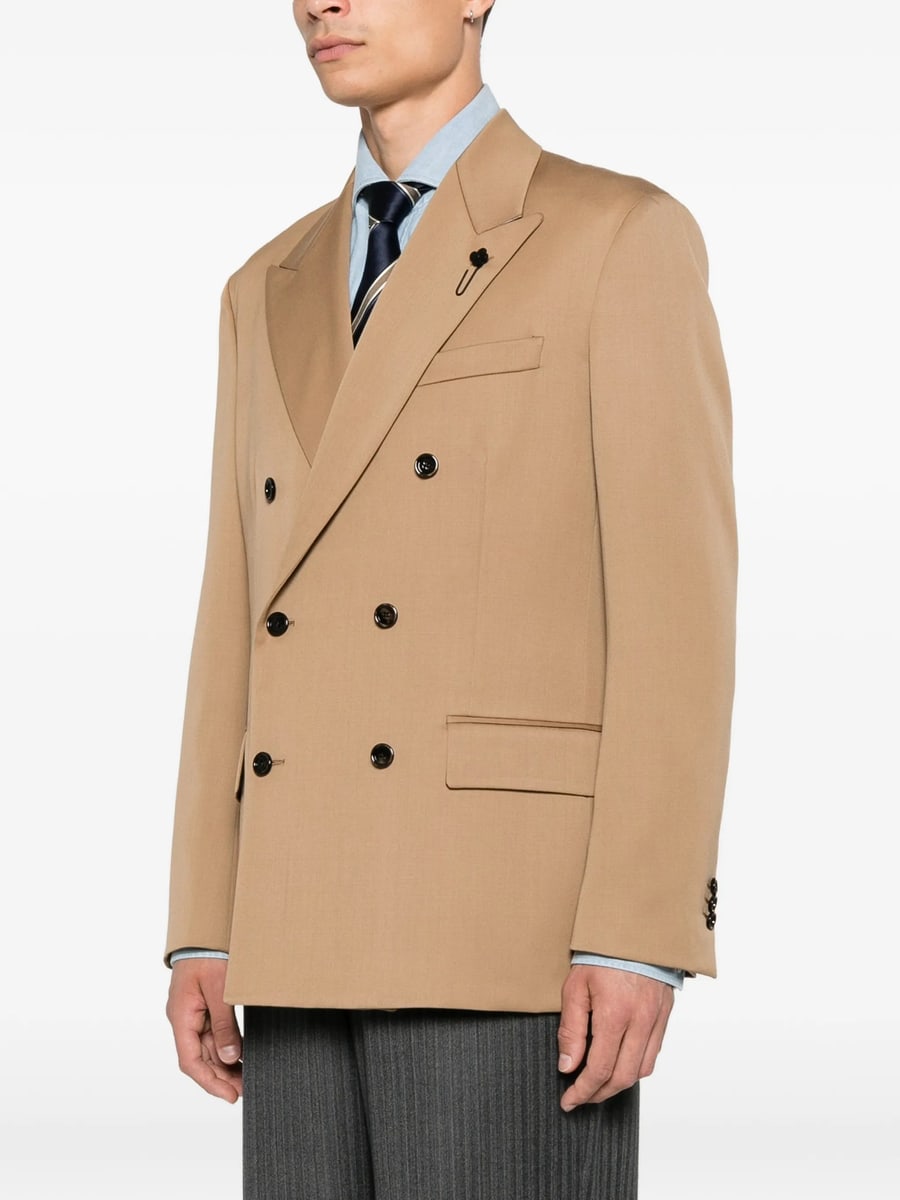 Lardini Lardini Double-breasted Peak-lapel Blazer, view 5