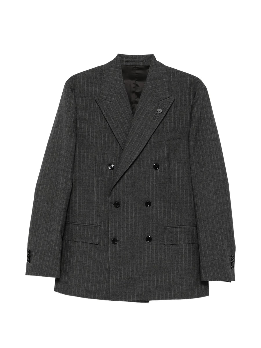 Lardini Lardini Pinstripe-pattern Double-breasted Blazer