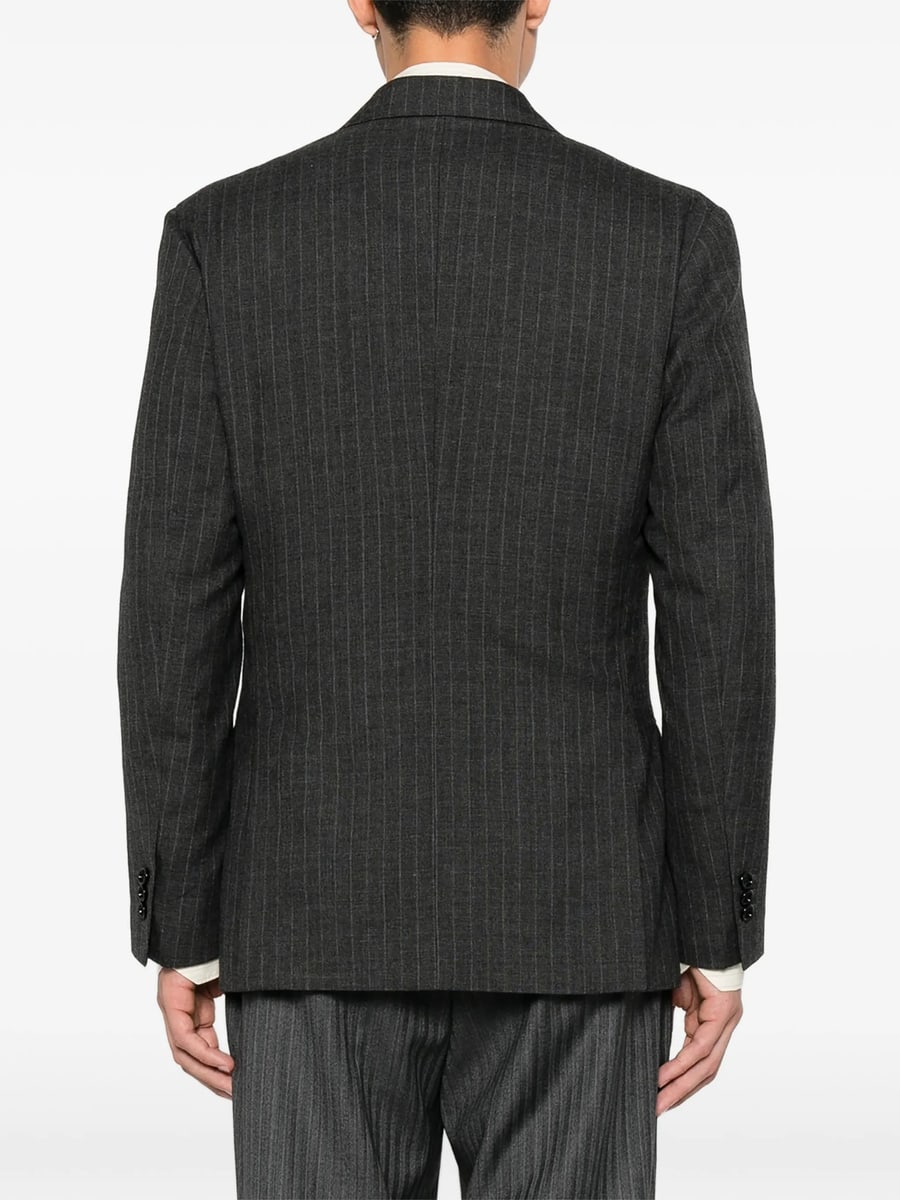 Lardini Lardini Pinstripe-pattern Double-breasted Blazer, view 5
