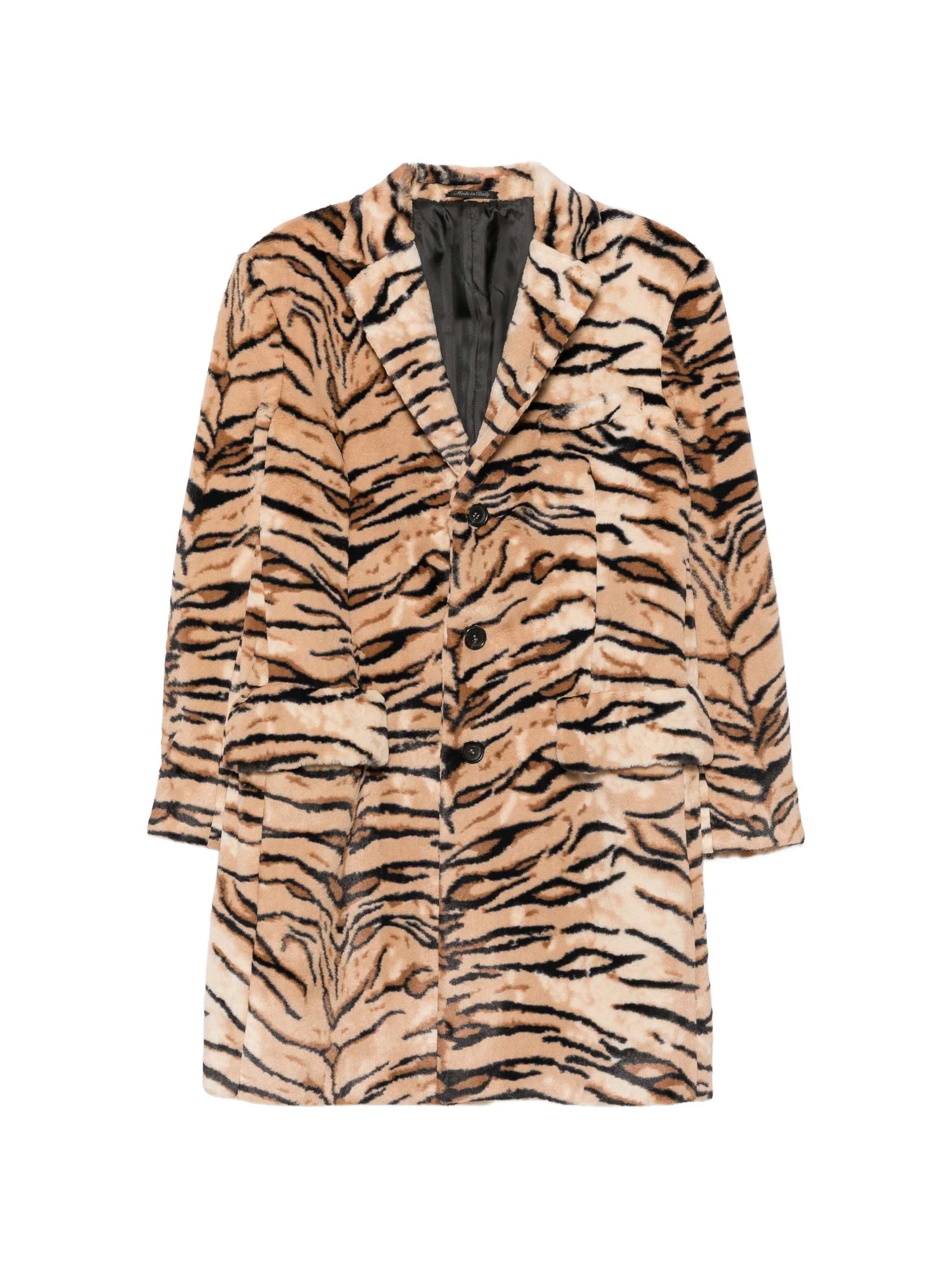 Reveres 1949 Reveres 1949 Tiger-print Notched-lapel Coat