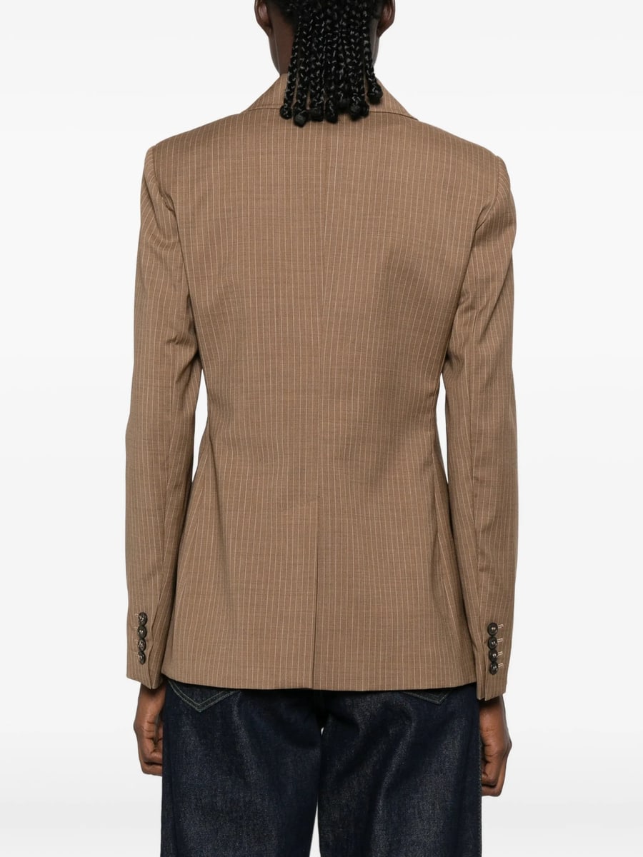 Max Mara Studio Max Mara Studio Pinstripe Double-breasted Blazer, view 2