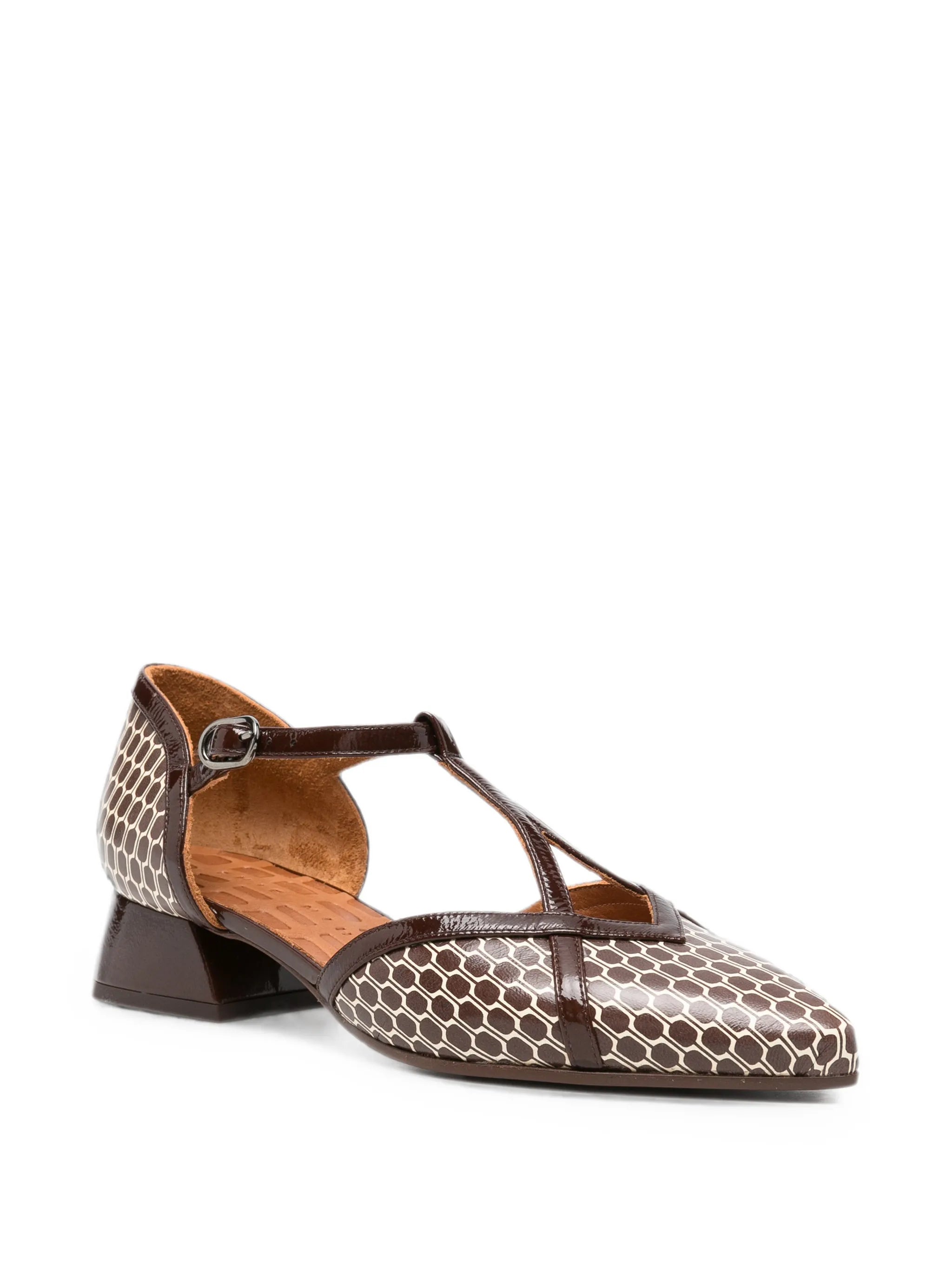 Chie Mihara Chie Mihara Hidrow Geometric-print T-bar Pumps, view 2
