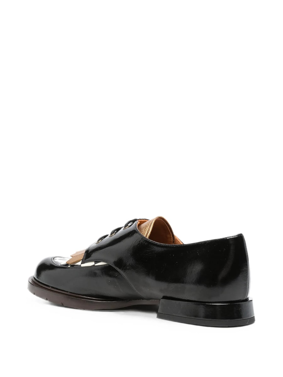 Chie Mihara Chie Mihara Jeripa Fringed Checkered Loafers, view 3