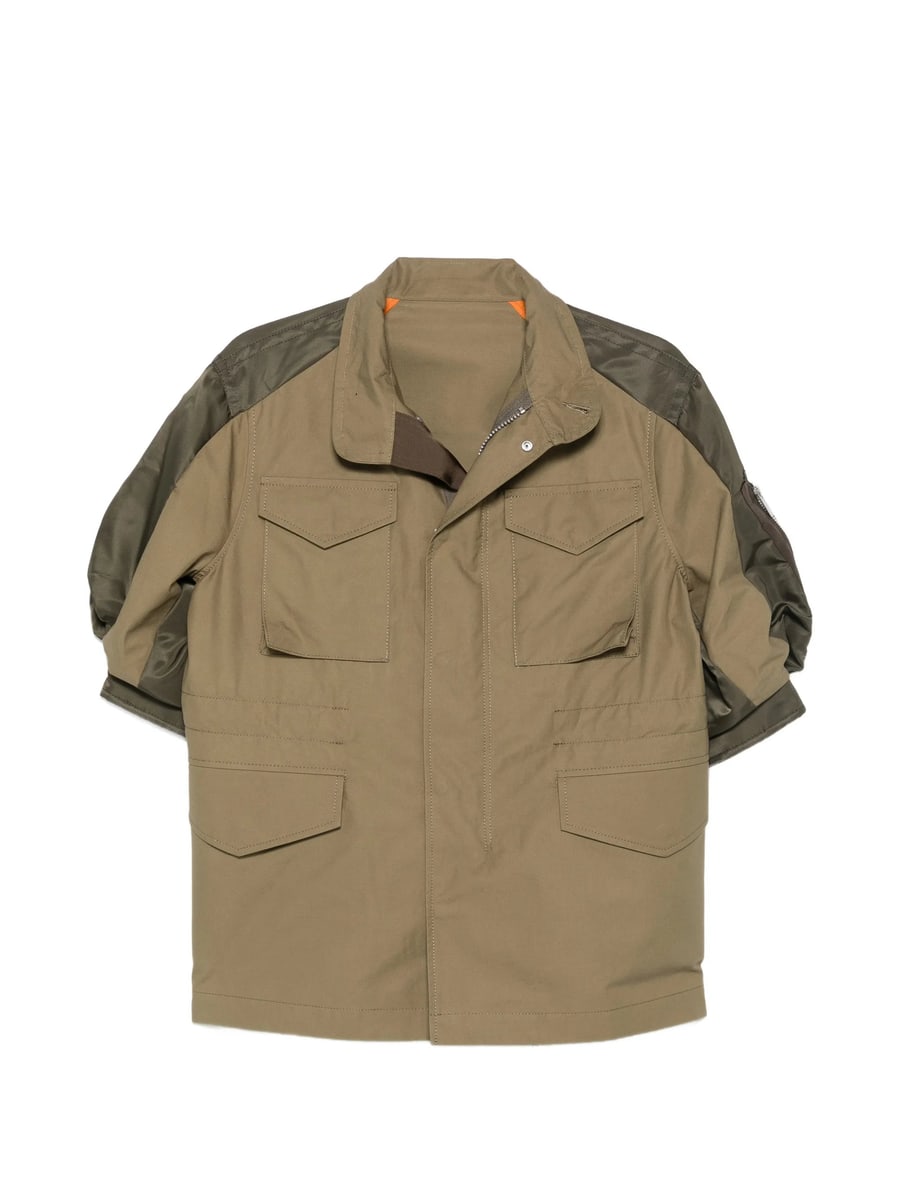 Sacai Sacai Panelled Drawstring-waist Jacket