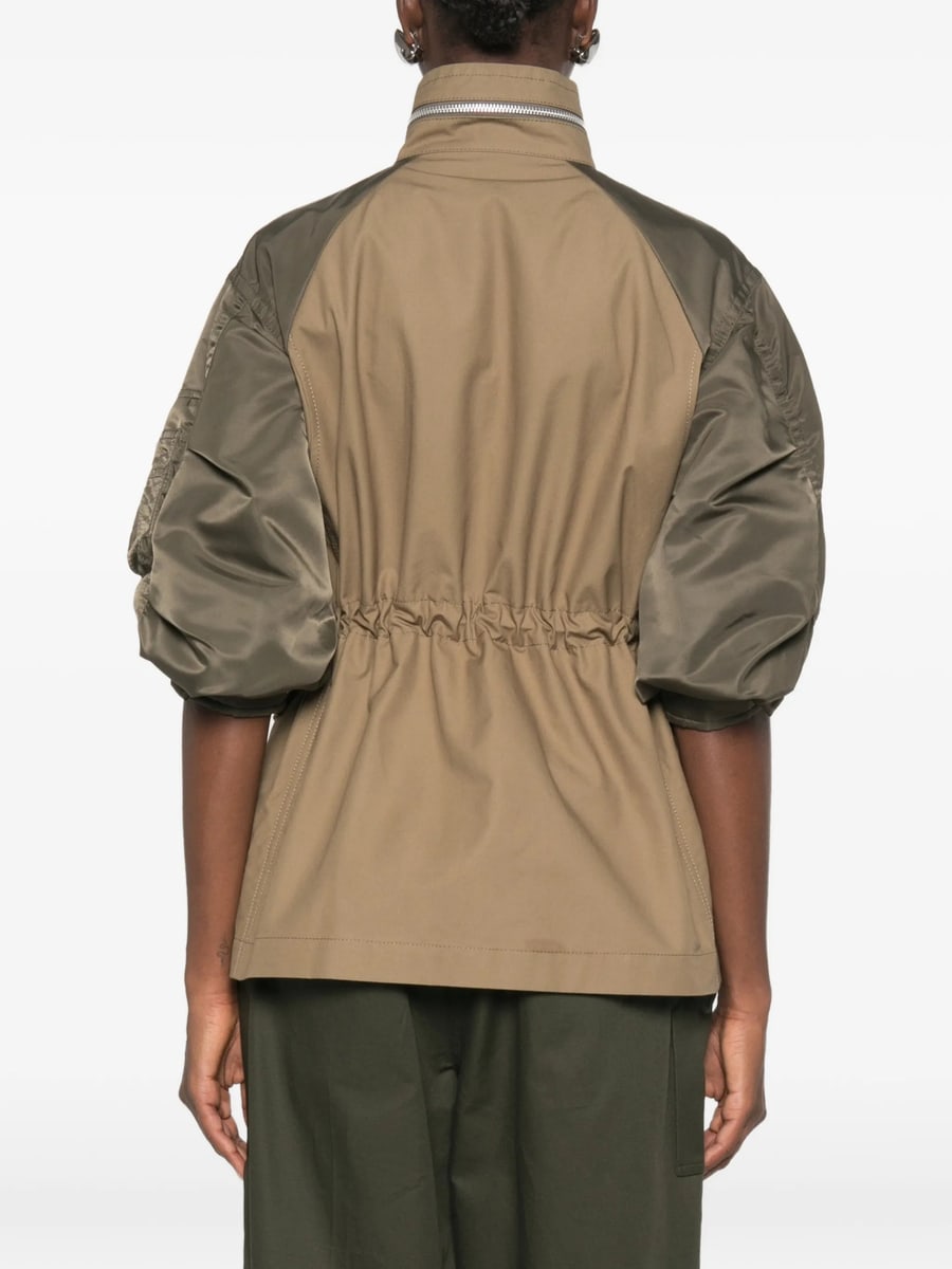 Sacai Sacai Panelled Drawstring-waist Jacket, view 2