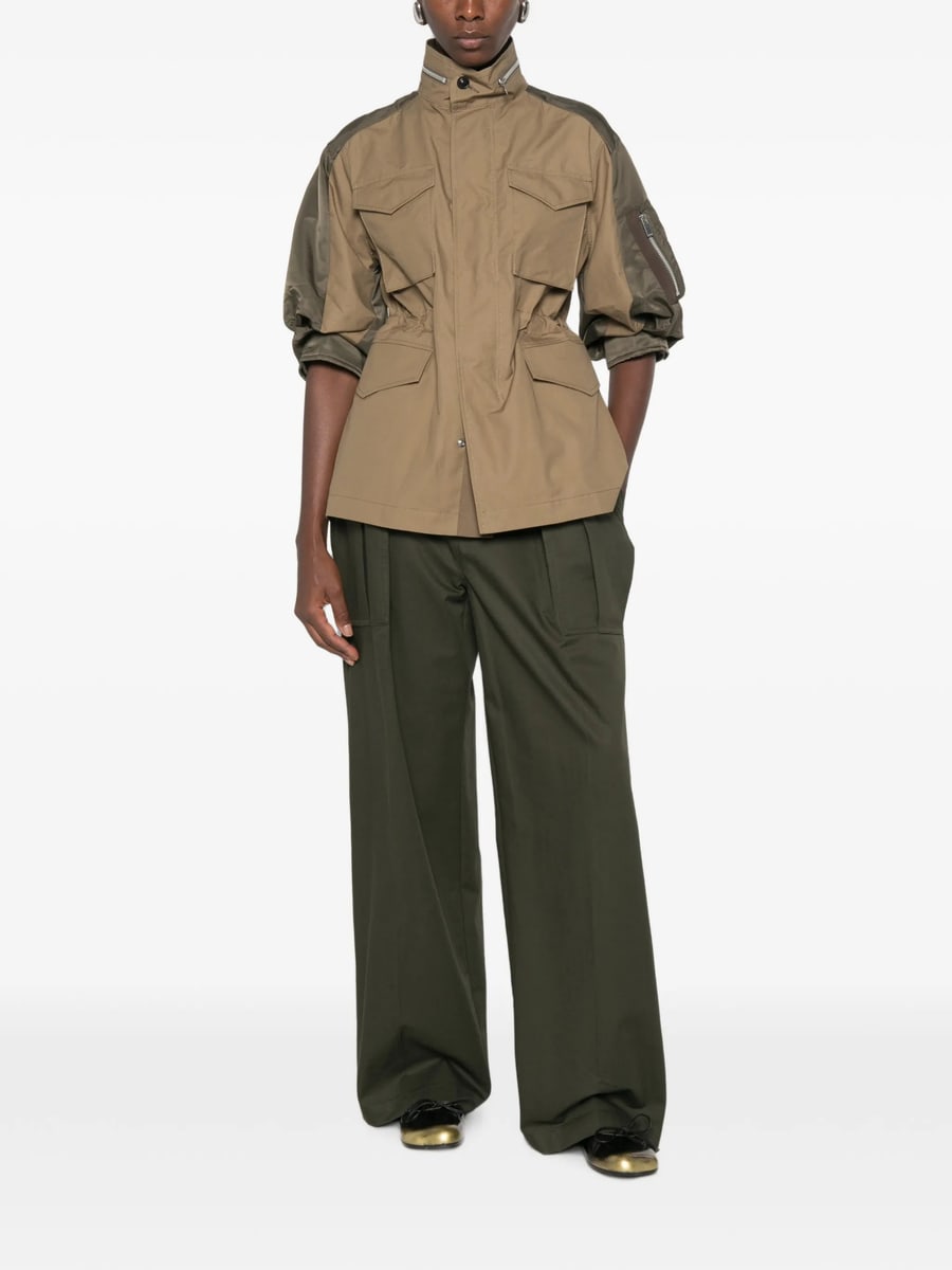 Sacai Sacai Panelled Drawstring-waist Jacket, view 5