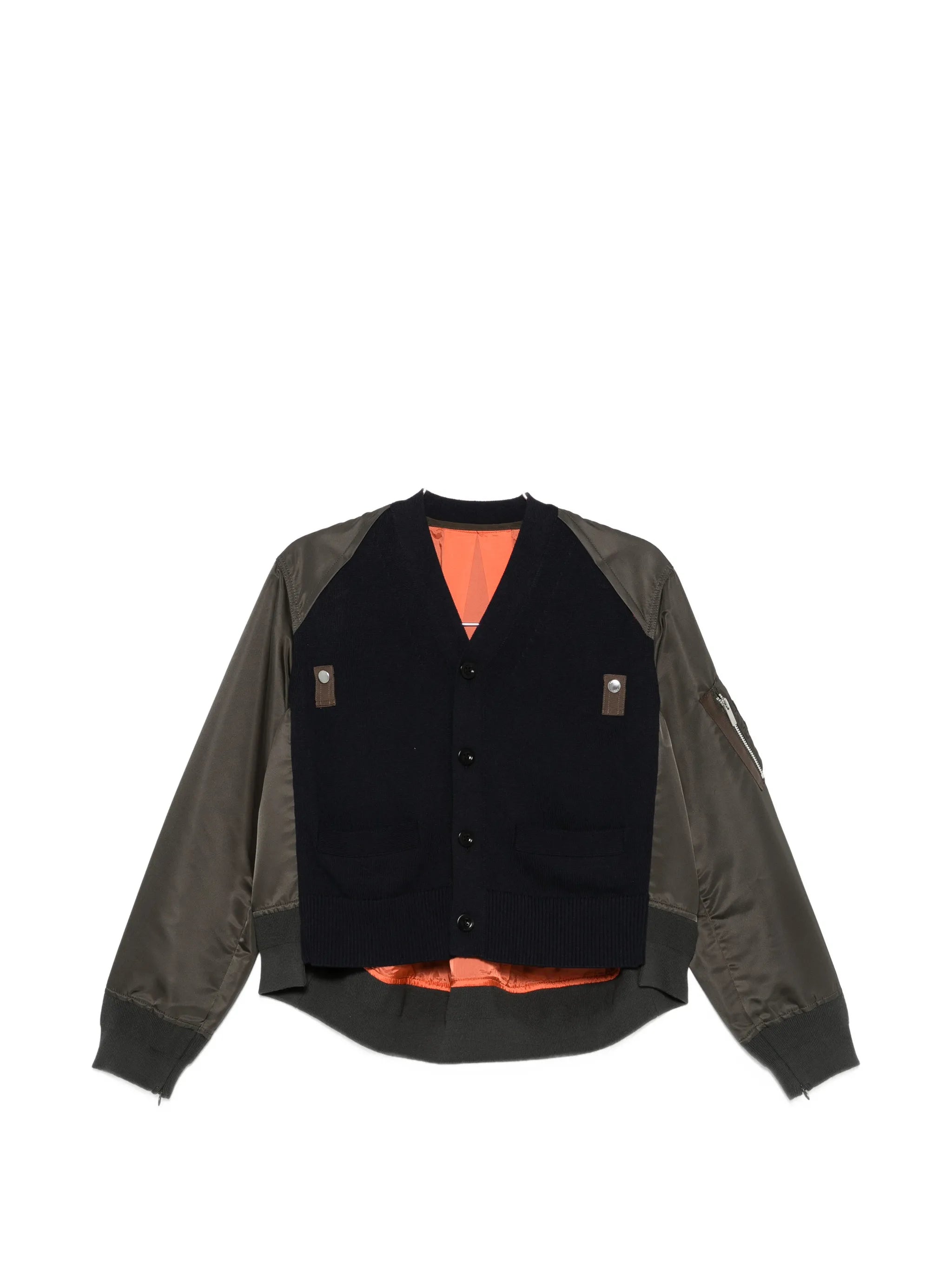 Sacai Sacai Panelled Hybrid Bomber Jacket