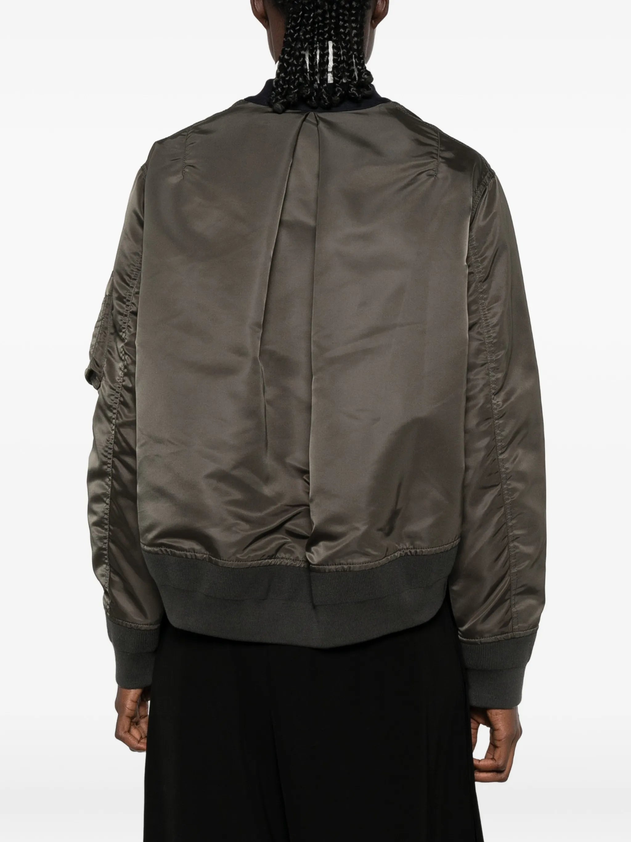 Sacai Sacai Panelled Hybrid Bomber Jacket, view 2