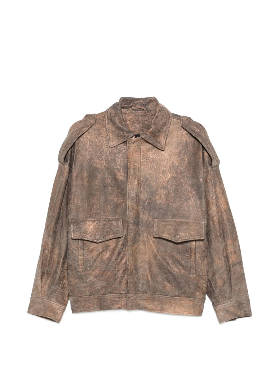 Giorgio Brato Giorgio Brato Distressed-effect Epaulette Jacket