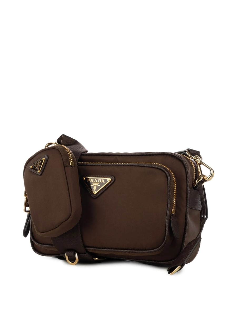 Prada Prada Logo-plaque Shoulder Bag, view 2