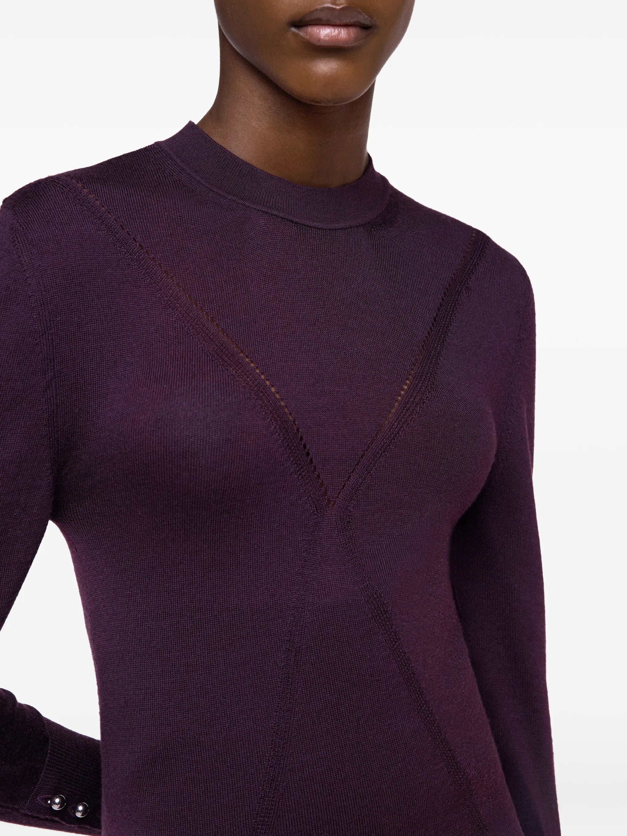 Rabanne Rabanne Button-cuff Knitted Sweater, view 2