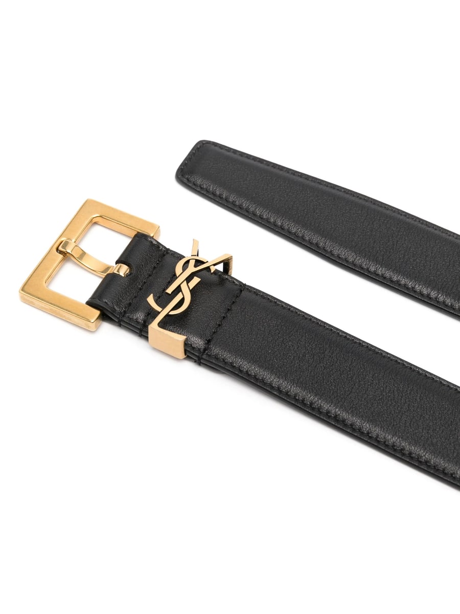Saint Laurent Saint Laurent Cassandre Buckle Belt, view 3