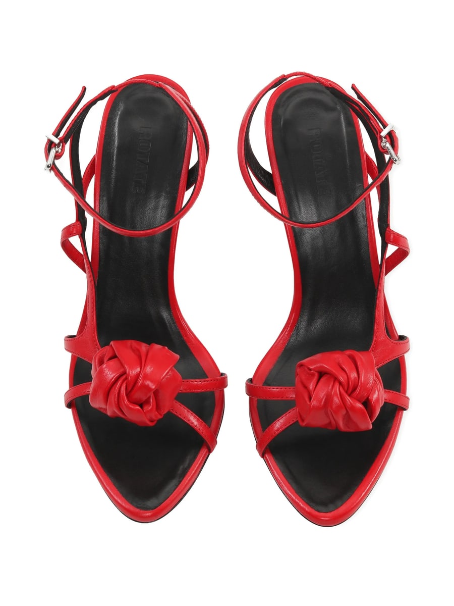 Rotate Rotate Knot Strap Leather Sandals, view 2