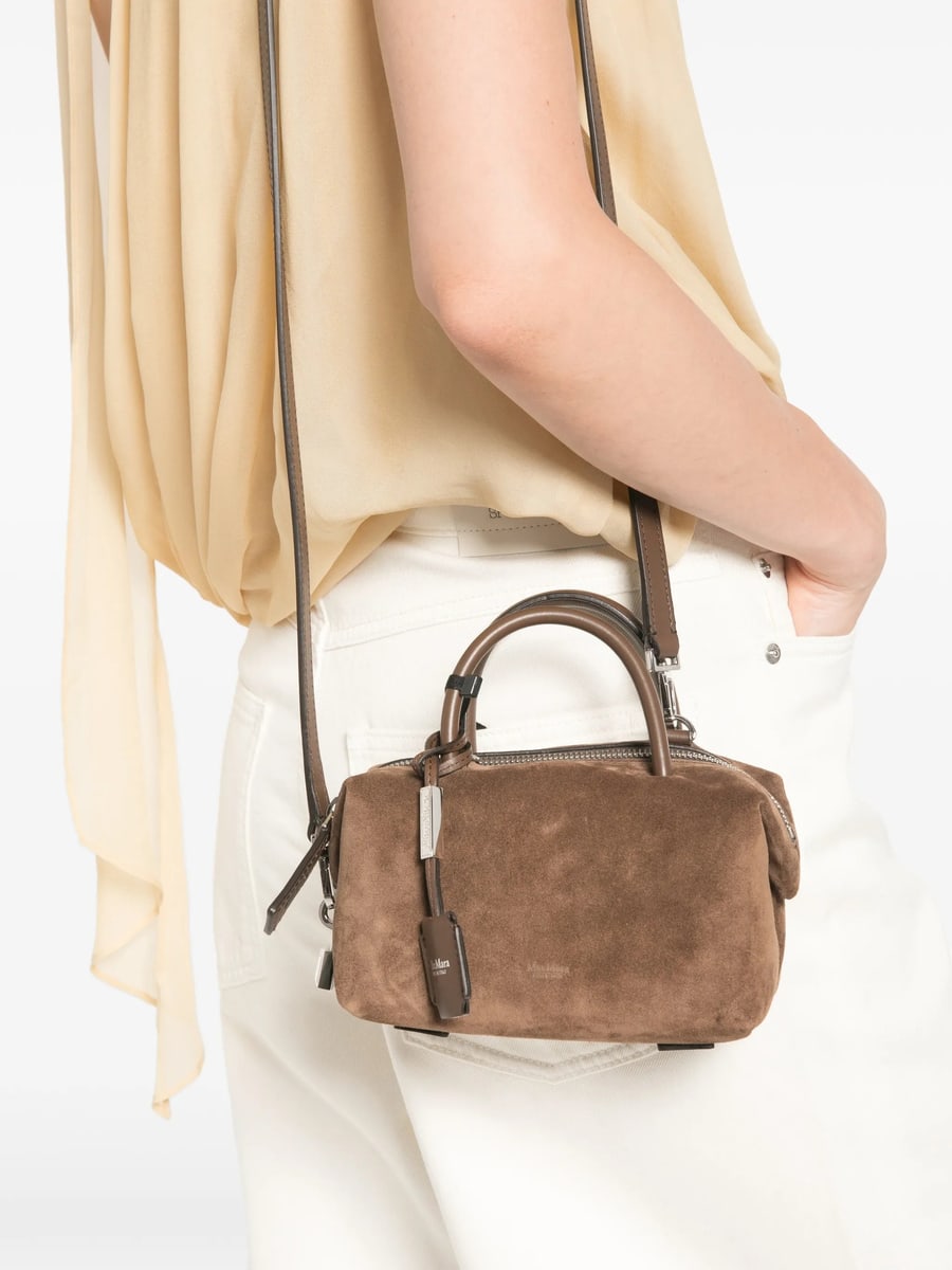 Max Mara Max Mara Holdallssuede Leather Mini Bag, view 5