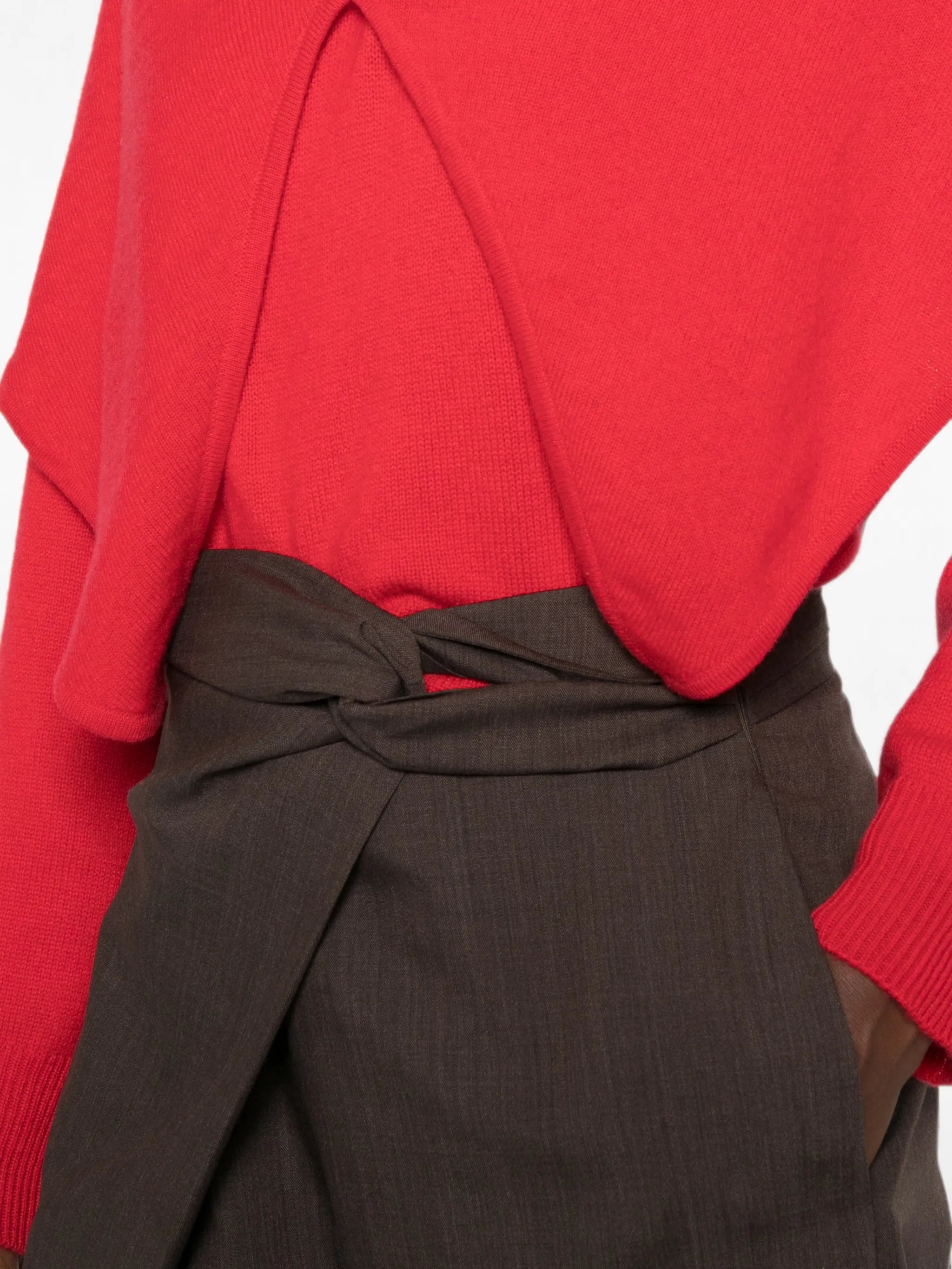 Rohe Rohe Wrap-style Twist-detail Trousers, view 2