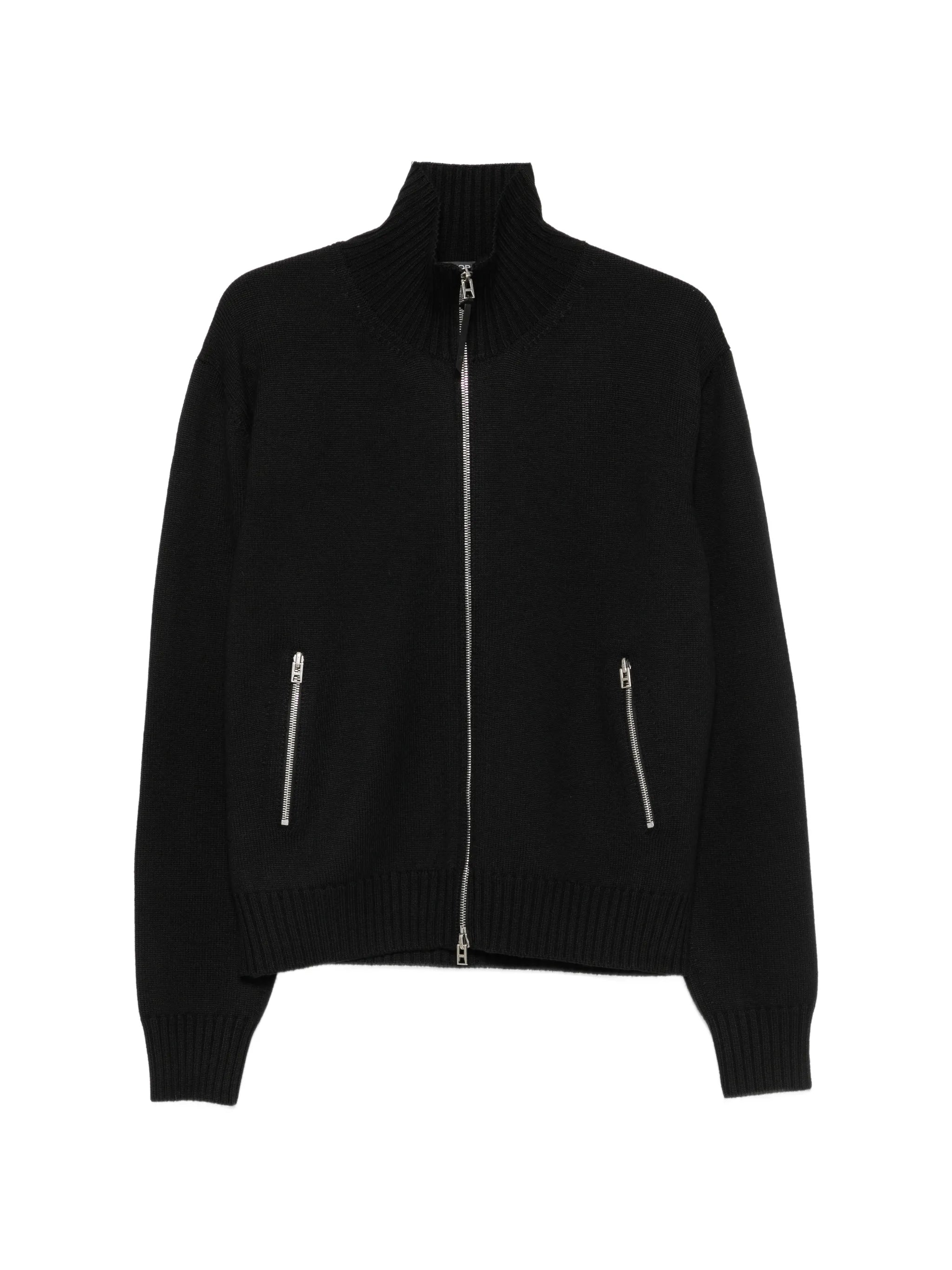 Tom Ford Tom Ford Leather-patch Zip-up Cardigan