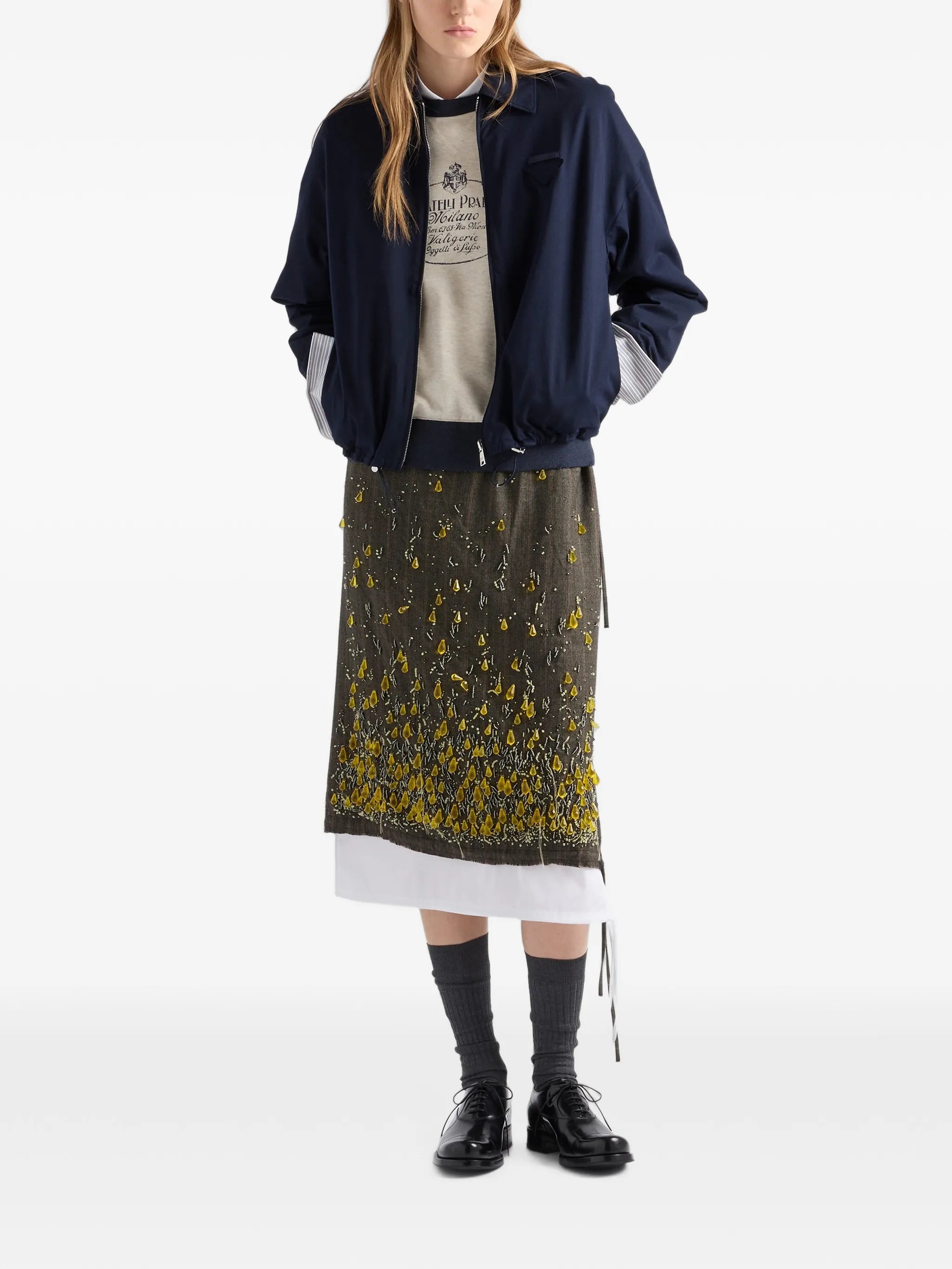 Prada Prada Logo-print Raglan-sleeve Sweatshirt