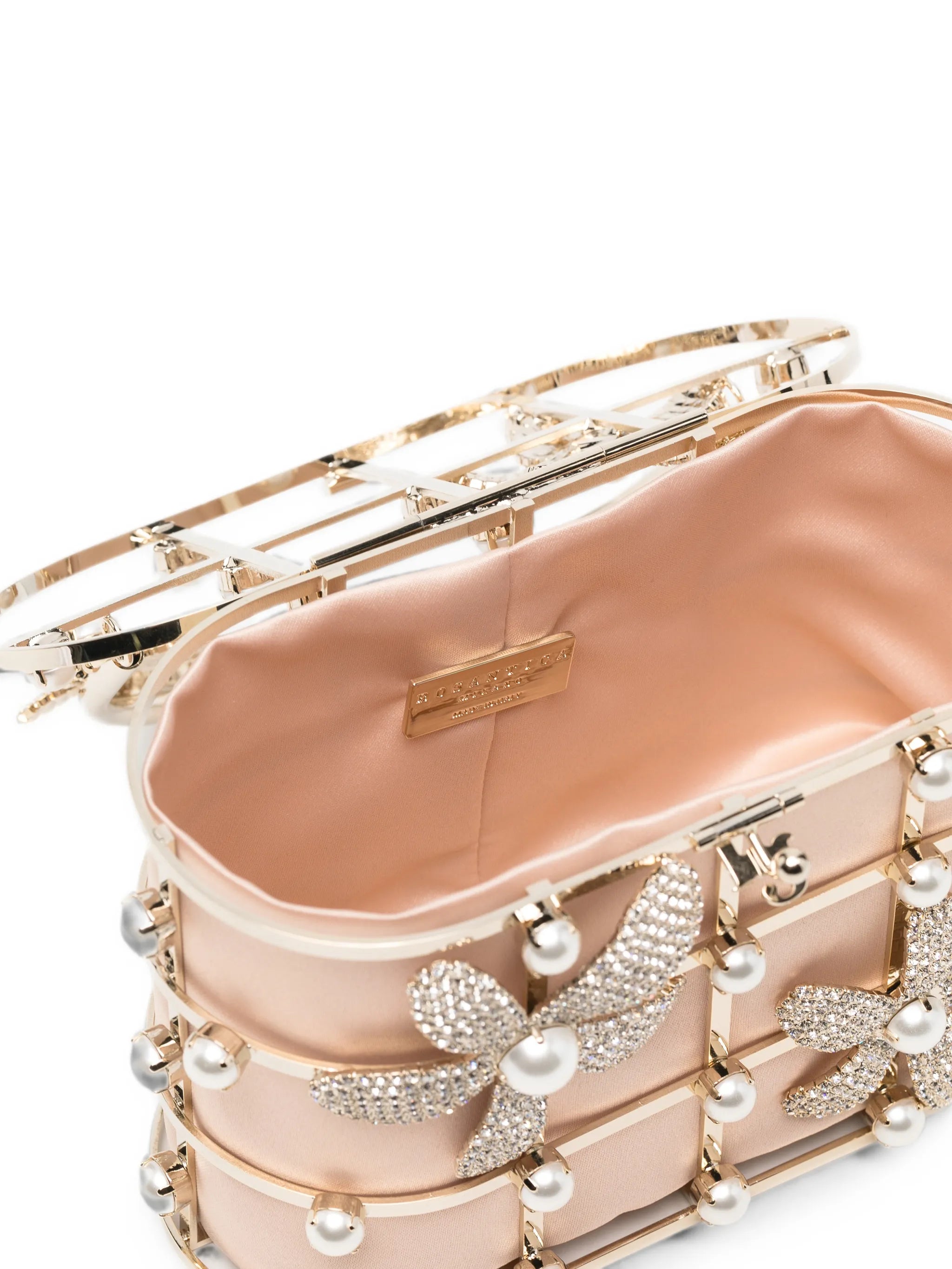 Rosantica Rosantica Holli Delia Crystal-embellished Floral-motif Tote Bag, view 2
