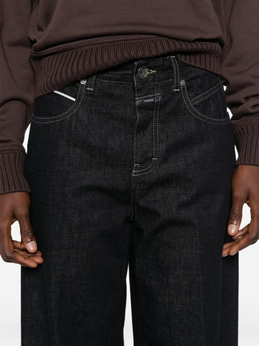 Closed Closed Nikka Logo-patch Wide-leg Jeans, view 4