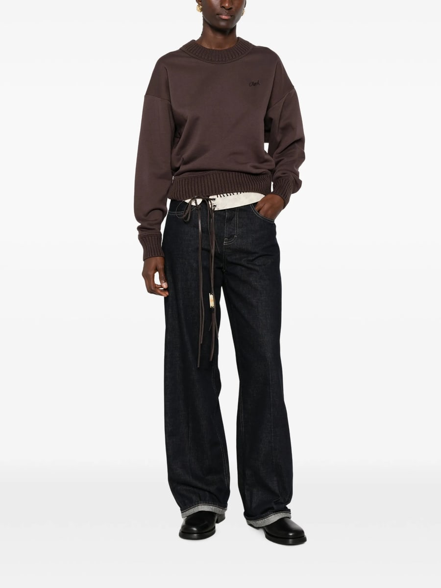 Closed Closed Nikka Logo-patch Wide-leg Jeans, view 5