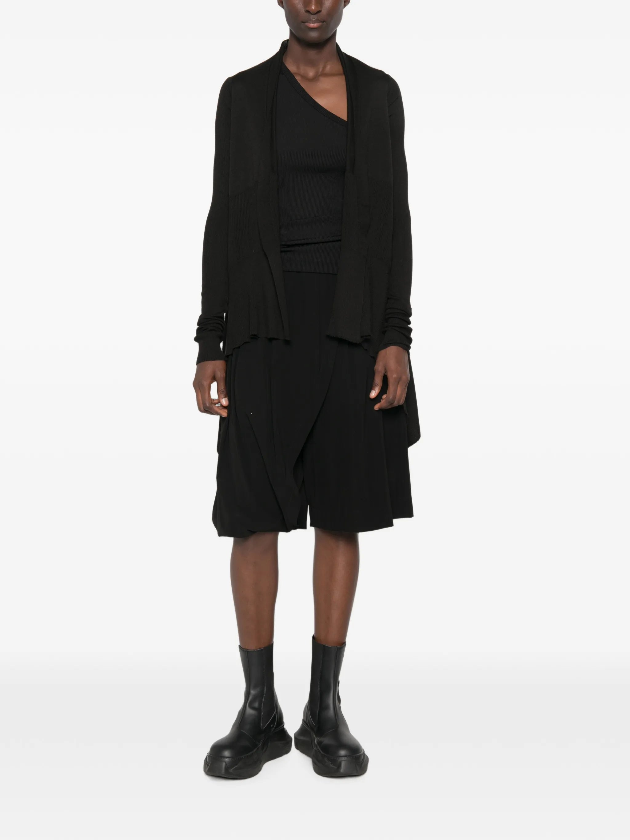 Rick Owens Rick Owens Asymmetric Long-sleeve Cardigan, view 2