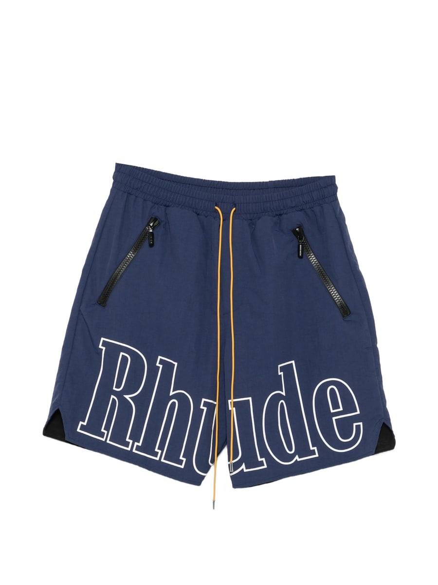 Rhude Rhude Logo-print Drawstring Shorts