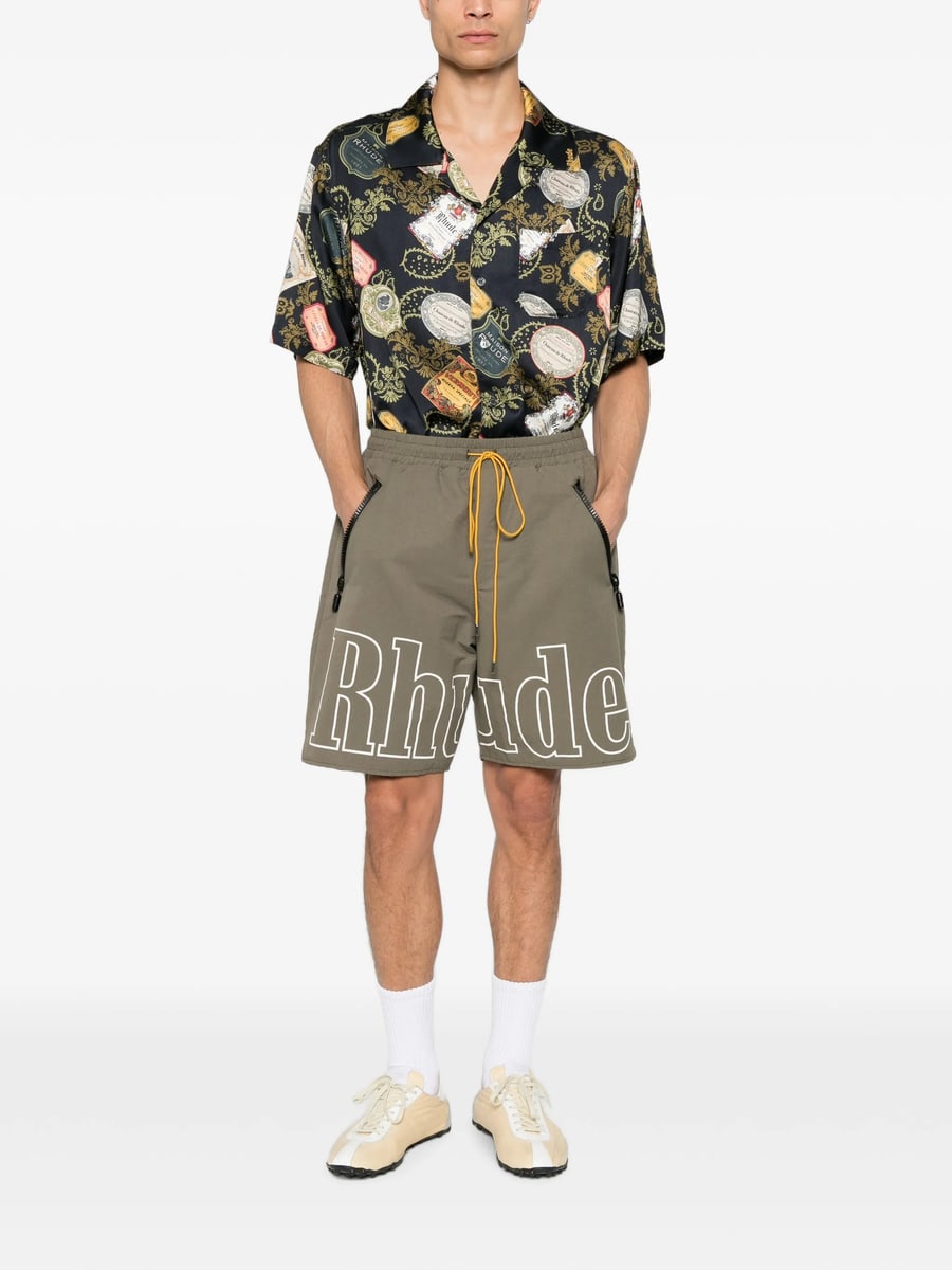 Rhude Rhude Graphic-print Short-sleeve Shirt, view 5