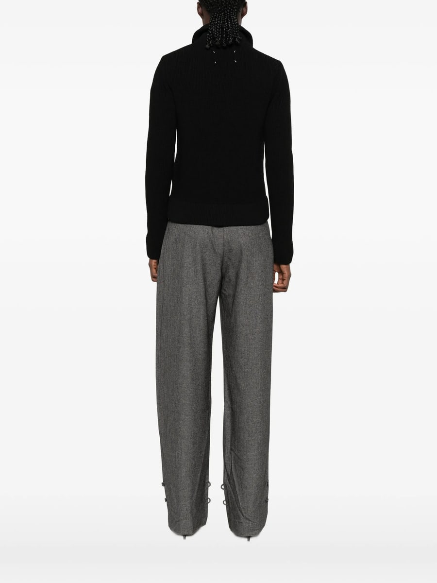 Maison Margiela Maison Margiela Ribbed-knit Zip-up Jacket, view 2