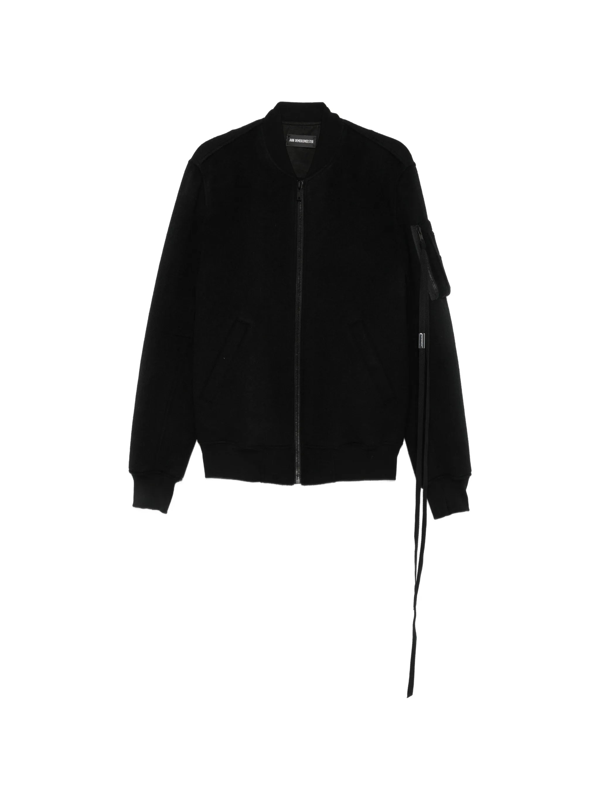 Ann Demeulemeester Ann Demeulemeester Dries Ribbed-trim Zip-up Bomber Jacket