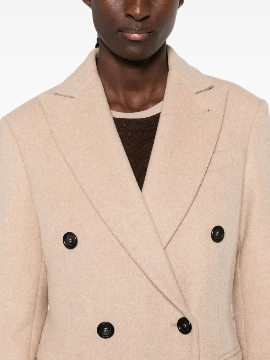 Eraldo Eraldo Double-breasted Peaked-lapel Coat, view 3