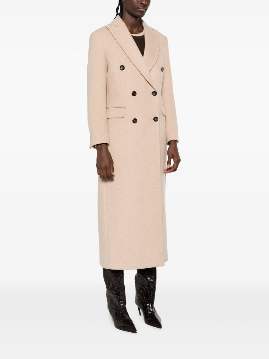 Eraldo Eraldo Double-breasted Peaked-lapel Coat, view 4