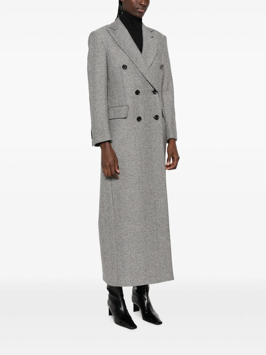 Eraldo Eraldo Herringbone Double-breasted Coat, view 5