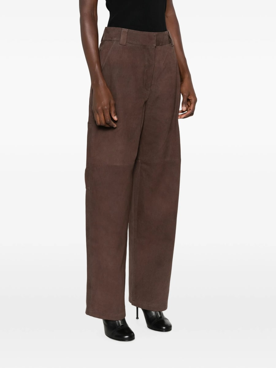 Iro Iro Leather Panelled Trousers, view 2
