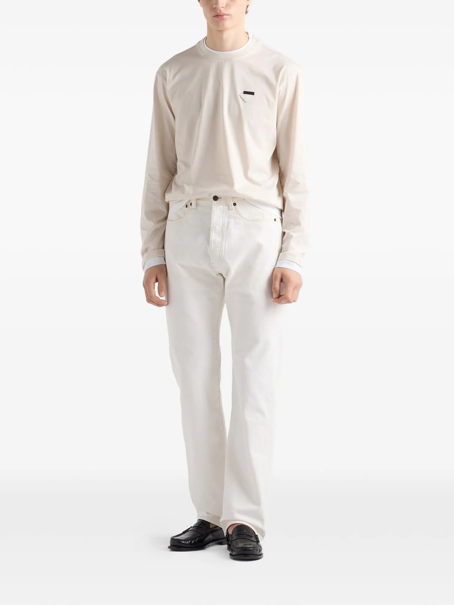 Prada Prada Old Denim Five-pocket Jeans, view 2