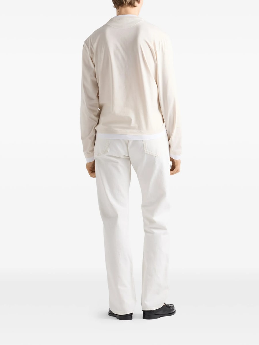 Prada Prada Old Denim Five-pocket Jeans, view 3
