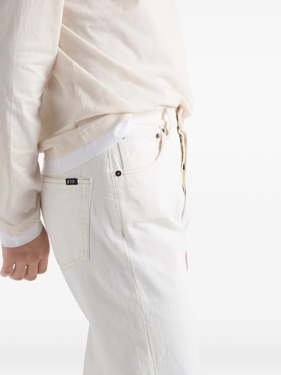 Prada Prada Old Denim Five-pocket Jeans, view 5