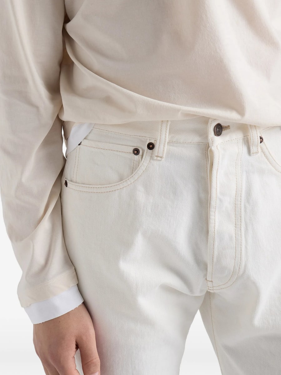 Prada Prada Old Denim Five-pocket Jeans, view 6