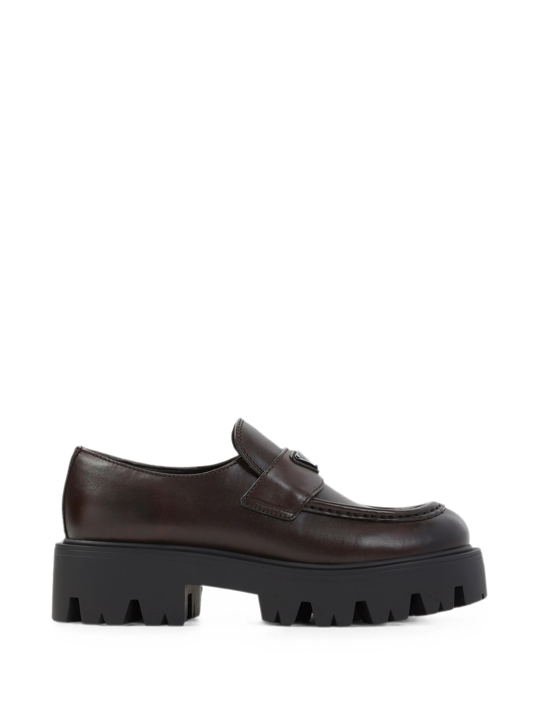 Prada Prada Triangle Logo Lug-sole Loafers