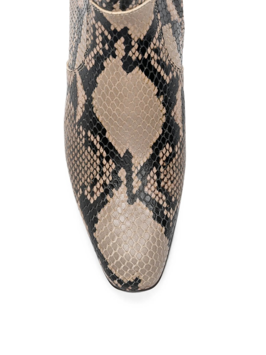 Khaite Khaite Snake-effect Ankle Boots, view 2