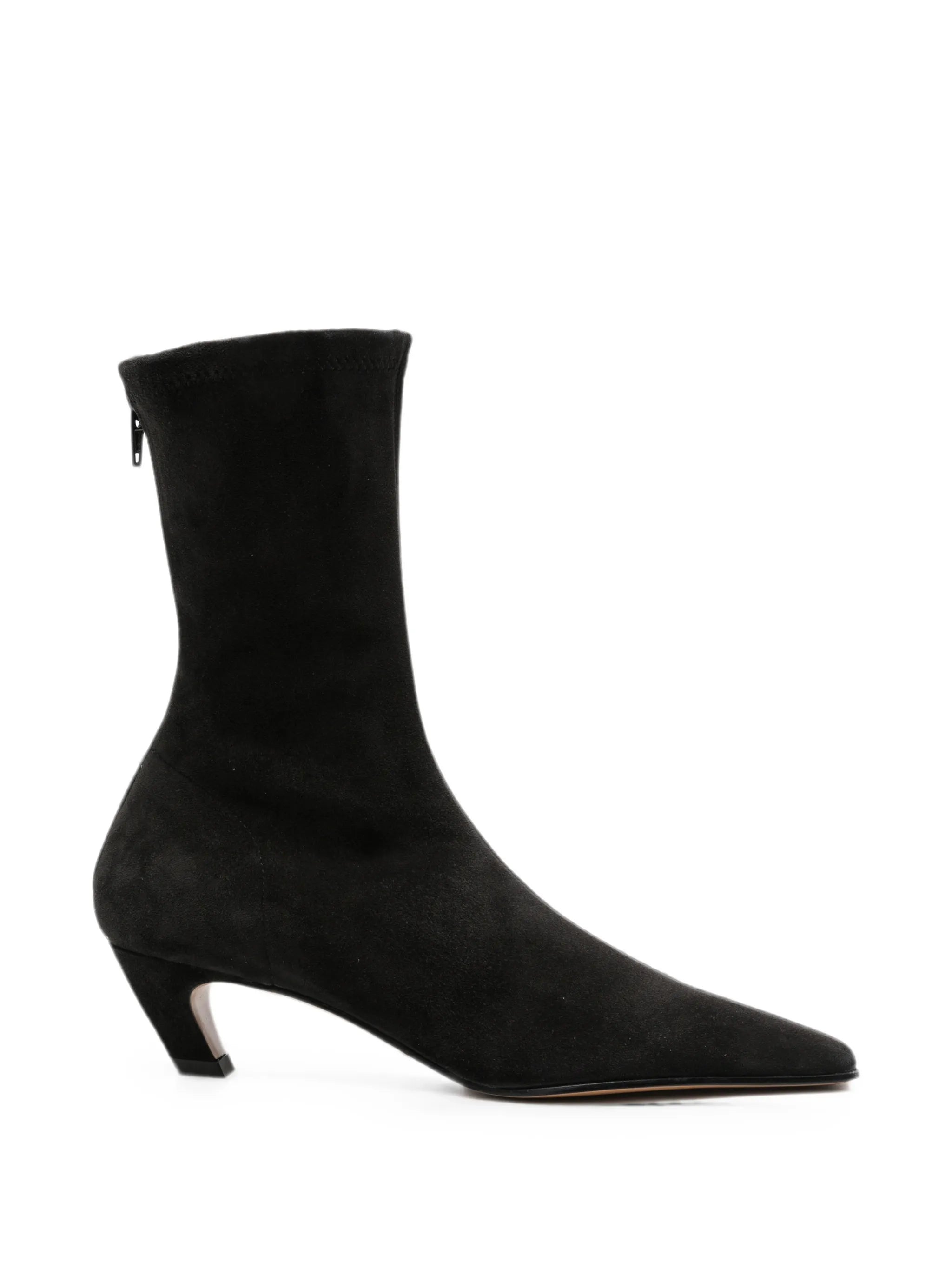 Khaite Khaite Arizona Pointed-toe Suede Ankle Boots