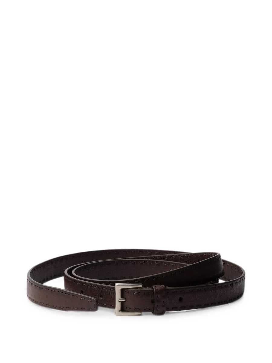 Prada Prada Antiqued-leather Belt