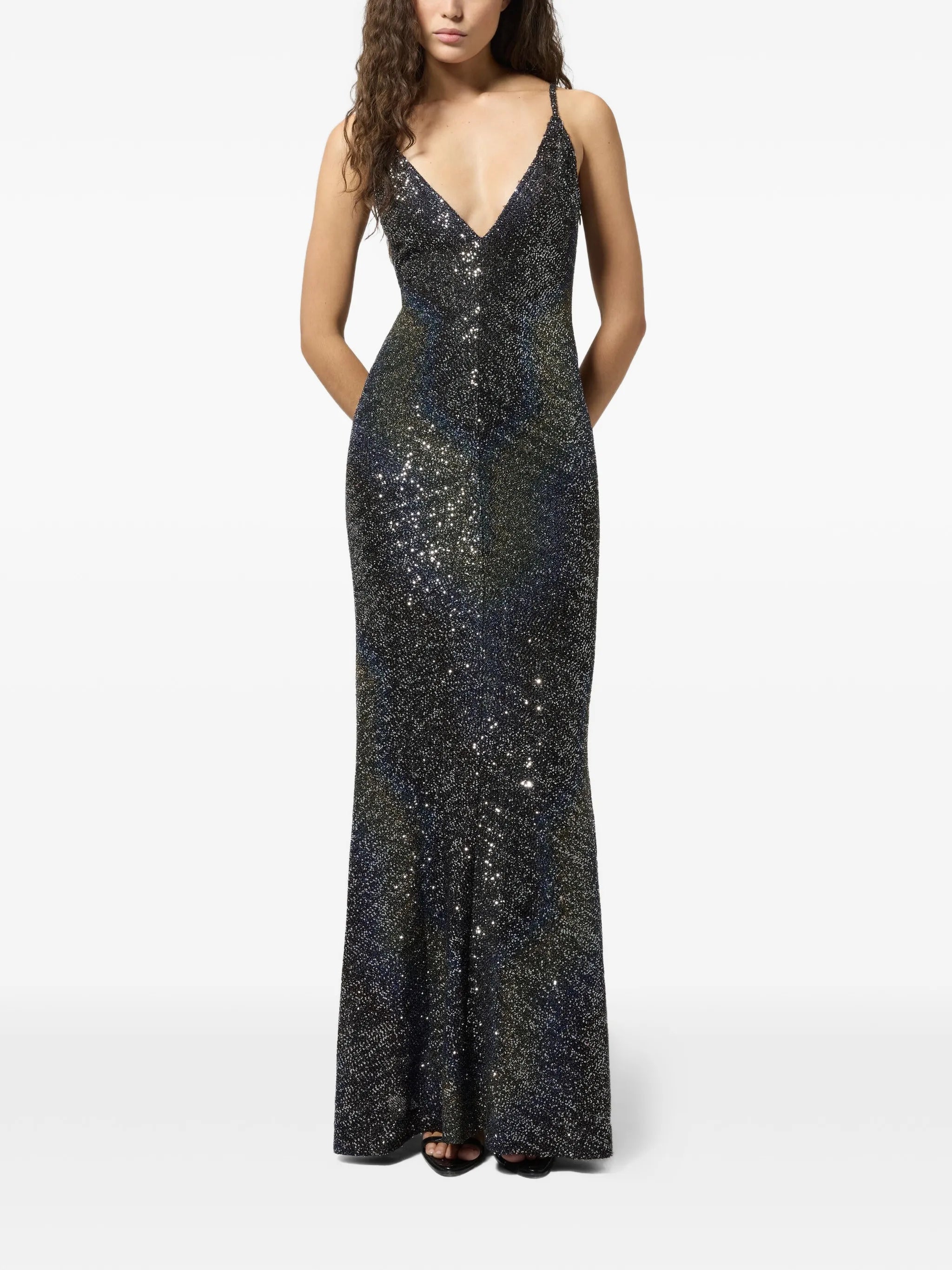 Missoni Missoni Long Dégradé Knit Dress With Sequins, view 2