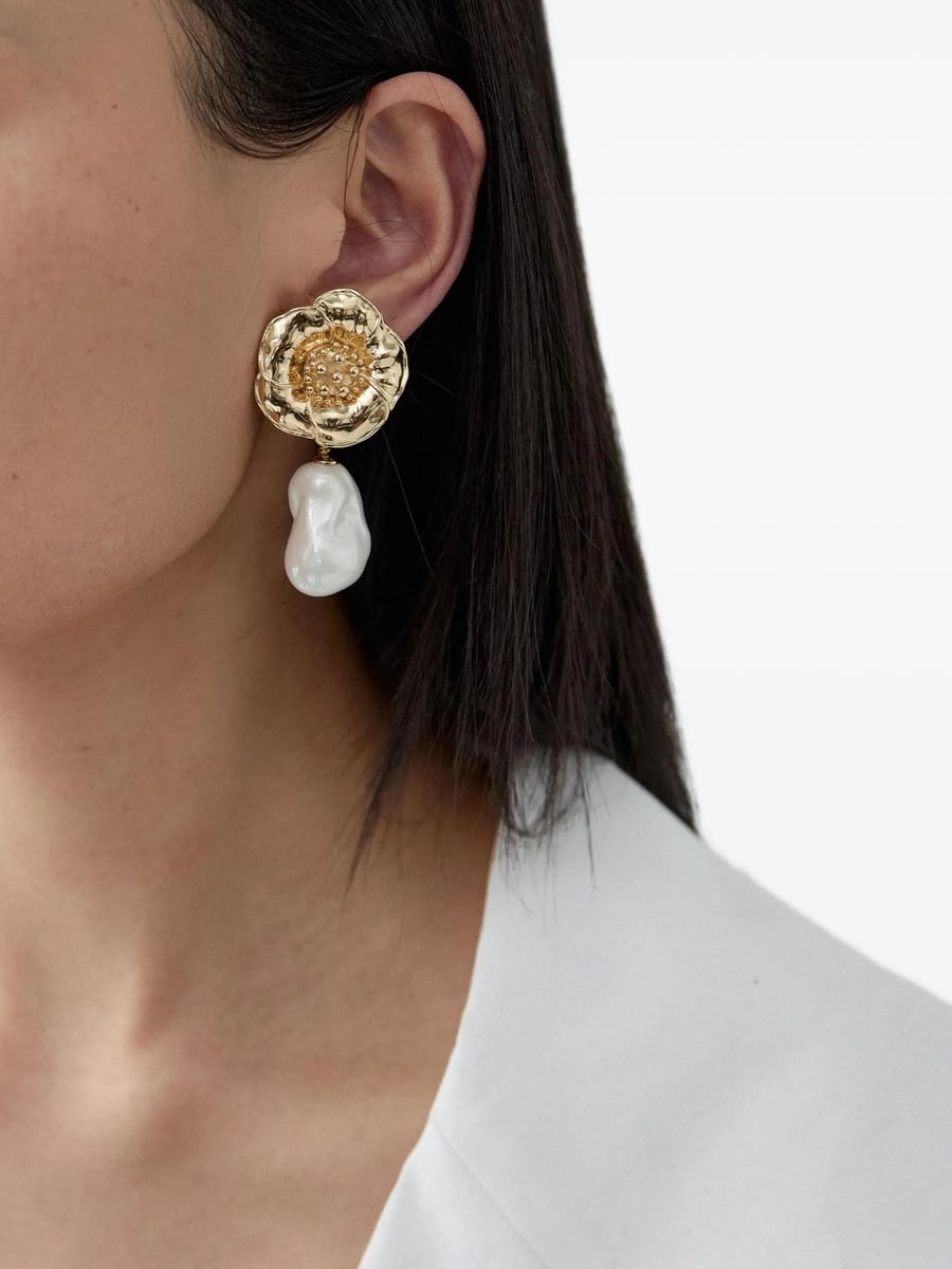 Carolina Herrera Carolina Herrera Flower-motif Earrings, view 2