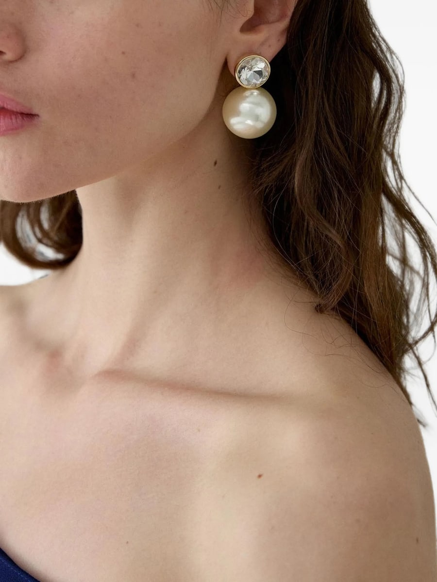 Carolina Herrera Carolina Herrera Crystal-embellished Earrings, view 2