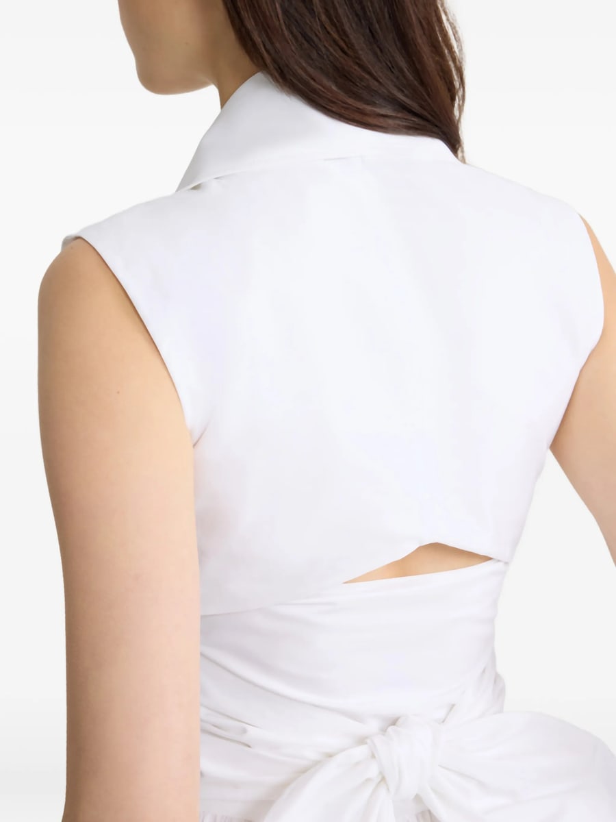 Patou Patou Draped Midi Dress, view 2