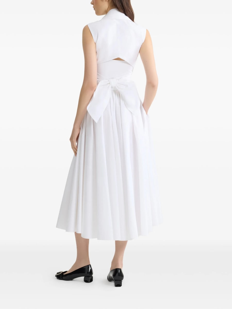 Patou Patou Draped Midi Dress, view 3