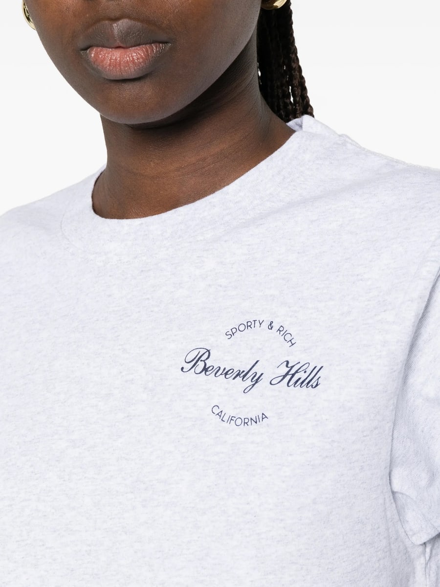 Sporty & Rich Sporty & Rich Logo-print T-shirt, view 3