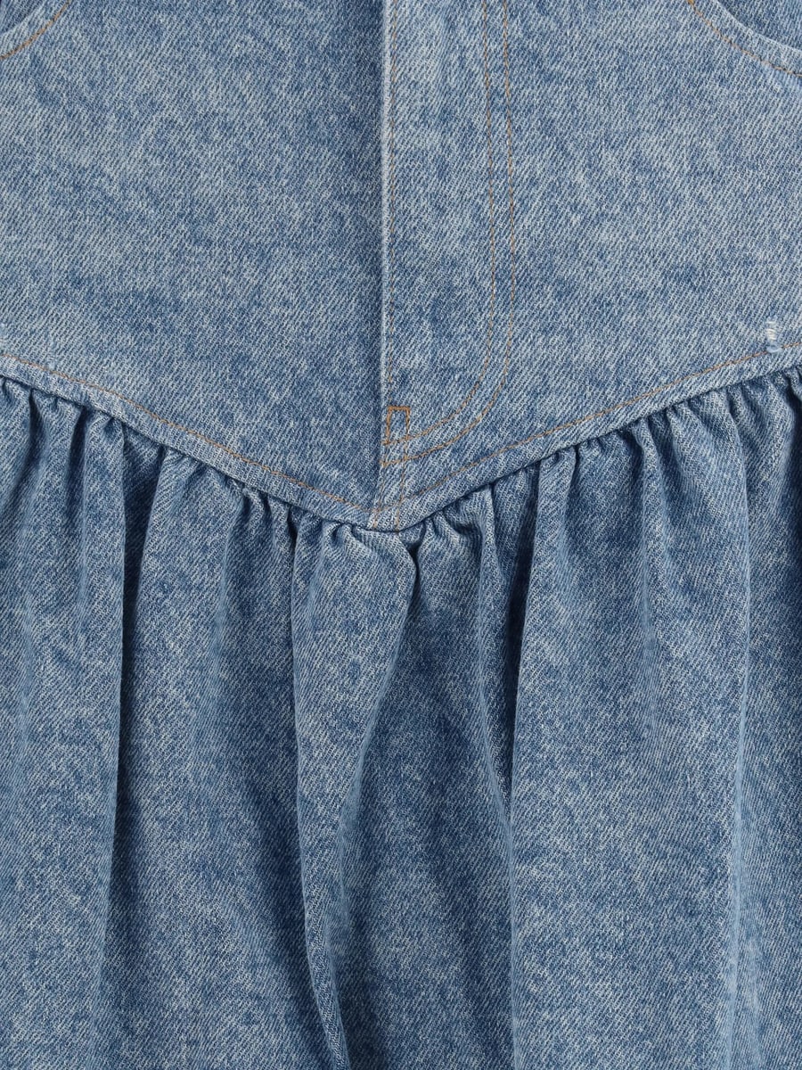 Ganni Ganni Patchwork Denim Skirt, view 2