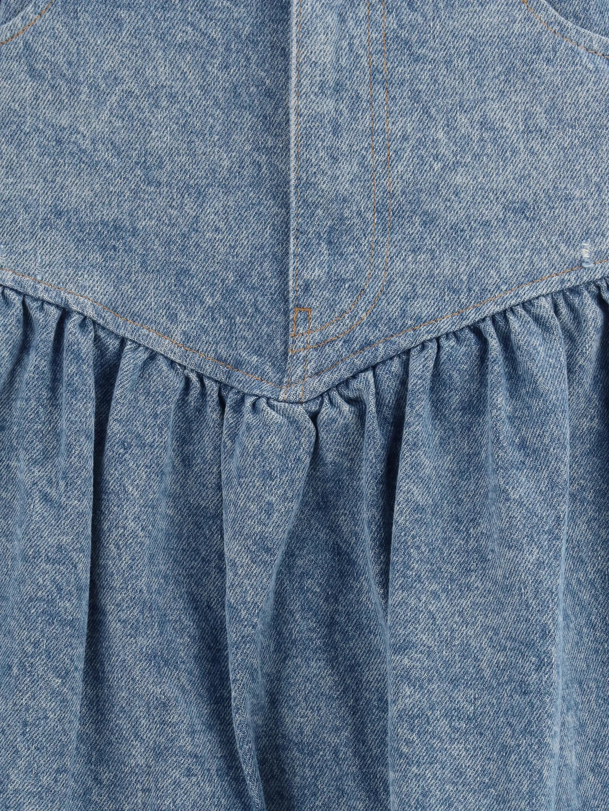 Ganni Ganni Patchwork Denim Skirt, view 2