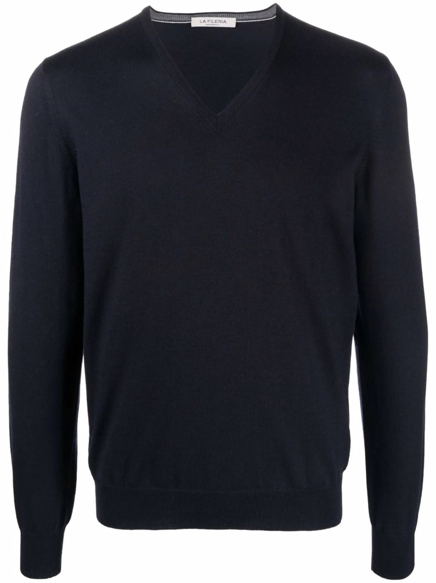 Fileria Fileria Wool V-neck Jumper